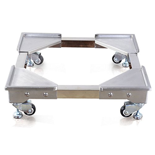 Click Here to See More Images Mobile Bases TH Multi-function washing machine base adjustable stainless steel refrigerator bracket