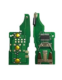 Dudely - Mando a distancia plegable con 3 botones para VW 5K0837202AD, talla 1