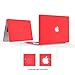IBENZER MacBook Air 13 Inch Case, Soft Touch Hard Case Shell Cover with Keyboard Cover Screen Protector for Apple MacBook Air 13 A1369 1466 NO Touch ID, Red, MMA13RD+2