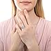 BERRICLE Sterling Silver 3-Stone Wedding Engagement Rings Round Cubic Zirconia CZ Ring for Women, Rhodium Plated Size 4-10