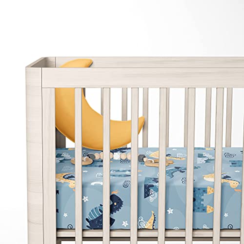 Natemia Organic Cotton Percale Fitted Crib Sheets 28 X 52 for