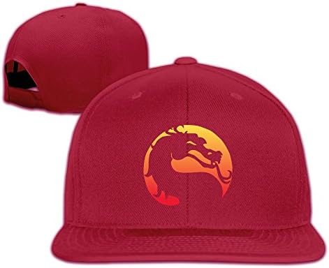 ALLHA Chalk Logo Mortal Kombat Video Game Sun Hats Flat Cap Red