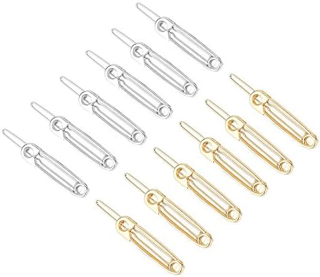 12Pcs New Fashion Gold/Silver Brooch Pin Hair Clips Hairpins Barrettes Headwear Decoration for Women Girls Doubtless Bay