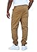 REVOL MEN'S TWILL / DENIM DROP CROTCH HAREM JOGGER PANTS, Medium SG002-KHAKI