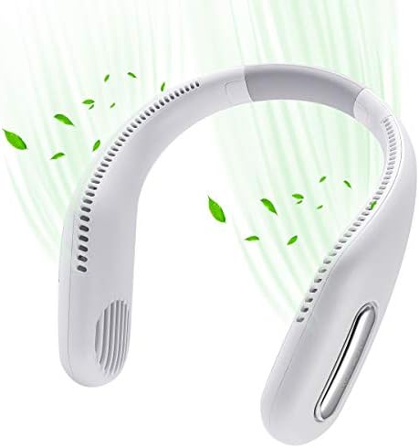 ネッククーラー 静音 2400mah 首かけ扇風機 羽根なし ハンズフリー 携帯扇風機 ネック ダブルファン マスク蒸れ対策 ハンズフリーファン Usb充電式 ネックファン 髪を巻き込み防止 3階段大風量 360 調整可 首掛け ポータブル扇風機 熱中症対策 スポーツ観戦 トレーニング