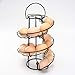 KYY Egg Skelter Spiral Design Metal Egg Rack Egg Dispenser Modern Egg Storage Display Holder, 20-24 Eggs (Black)