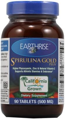 New - Earthrise Spirulina Gold Plus - 90 Tablets