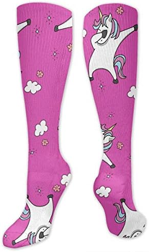KEFE SOCK 3D Unicorn World Peace Compression Socks for Women Men (20-30 mmHg)