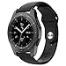 UMTELE Sport Bands Compatible with Galaxy Watch 46mm Band, Soft Silicone Breathable Sport Strap Replacement Wristband for Samsung Galaxy Watch Black