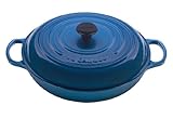 Le Creuset Signature Enameled Cast-Iron 5-Quart Round Braiser, Marseille