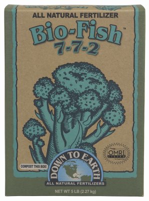 Down To Earth Distributors 07842 Bio-Fish 7-7-2 Fertilizer, 5-Lbs. - Quantity 6