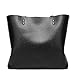 Obosoyo Women Shoulder Tote Satchel Bag Lady Messenger Purse Top Handle Hobo Handbags Black