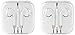Wired Earphones, White Microphone Earphones Stereo Headset in Ear Earbuds Apply to iPhone 6S 6SP 6 6P 5S SE 5C 5 4, iPad, iPod 7 8 7s, iOS 11 10 9 8, Note 1 2 3 - 2 Pack