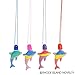 Rhode Island Novelty Dolphin Sand Art Necklace