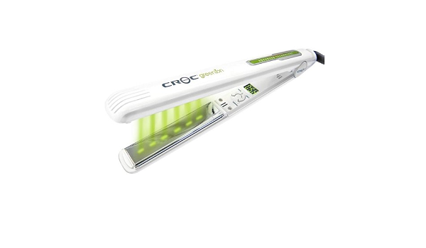 TurboIon Croc GreenIon Flat Iron Straightener - 1 inch plates :  Amazon.com.mx: Belleza