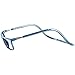 Clic Magnetic Reading Glasses for Men or Women, Computer Readers, Executive (M-XL, Jean Blue, 2.00 Magnification)