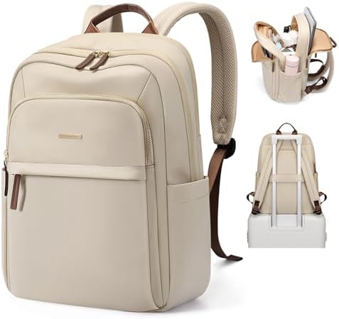Amazon.com: Luxury Fashion Trend Women Backpack 14 Inch Laptop Bag Female  Waterproof Travel Backpack Classic Day Bag (Light Grey) : Electronics