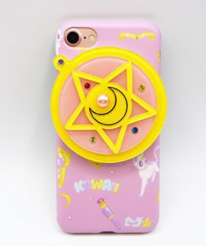 iPhone 6/6s Case, LittleTaoTao Cute 3D Japanese Cartoon Sailor Moon Pentacle Star with Hidden Back Mirror Soft Protective TPU Case for Apple iPhone 6/6s 4.7"