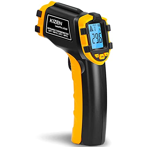 Kizen LaserPro LP220 Infrared Thermometer NonContact Digital Laser Temperature Gun with LCD