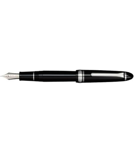thumbnail image 2 of Sailor 1911 Gold Profit Large Fountain Pen – 21K Medium Fine Nib, Black With Gold Trim 2 of 4
