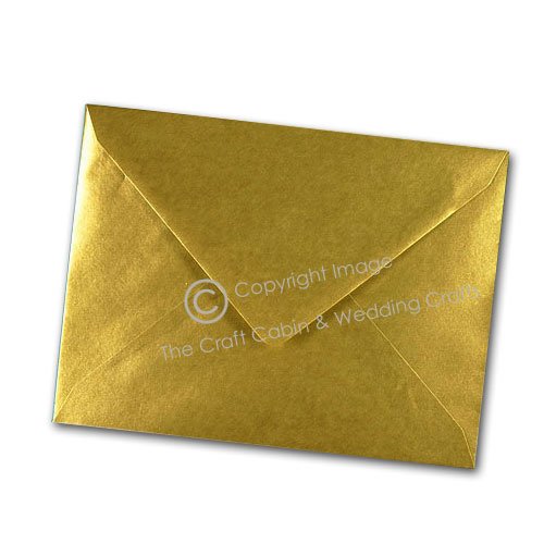 x25 C5/A5 Gold Metalic Pearl Quality Envelopes Amazon.co.uk Kitchen