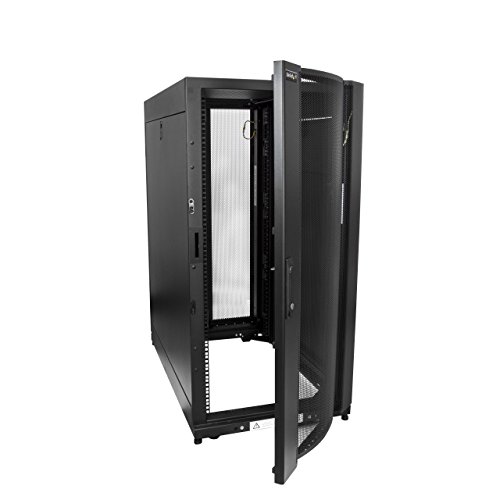 StarTech.com Server Rack Cabinet - 25U Rack - 37" Deep Enclosure - Server Cabinet - Computer Cabinet - Network Cabinet - Network Enclosure