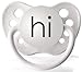 Personalized Pacifiers Hi Pacifier in White