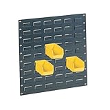 Edsal LP1819 Industrial Gray 16 Gauge Steel Louvered Wall Panel, 18