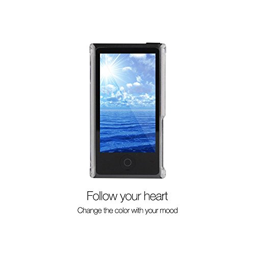 iPod Nano 7 case,Tranesca iPod Nano 7th & 8th generation rubber cover shell case with belt clip - Frost Clear