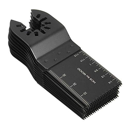 10pcs Wood Professional Oscillating Multi Tool Quick Release Saw Blades for Fein Multimaster, Dremel Multi-Max, Dewalt, Craftsman, Ridgid, Makita, Milwaukee, Rockwell, Ryobi
