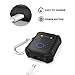 MeanLove AirPods Case, Accessories Kits for Airpods Charging Case, Flex Armor Series AirPods Cover Skin (MS18A1) with Keychain/Magnetic Airpods Strap/Airpods Ear Hook, Black