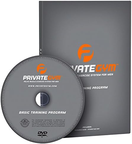 Private Gym Basic Training Pelvic Exercise System for Men | Pelvic Muscle Fitness w/Interactive Guide | Stronger & Longer-Lasting Erections | Erectile Dysfunction & Premature Ejaculation Treatment