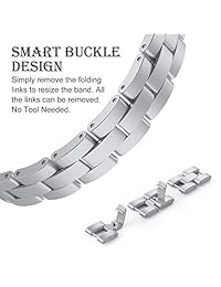 V MORO   Correa de repuesto para Samsung Galaxy Watch (1.654 in), acero inoxidable, 1.654 in, R810
