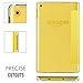 MoKo Case for All-New Amazon Fire HD 8 Tablet (7th Generation, 2017 Release Only)-Lightweight Slim Shell Stand Cover with Translucent Frosted Back for Fire HD 8, Lemon YELLOW (with Auto Wake/Sleep)