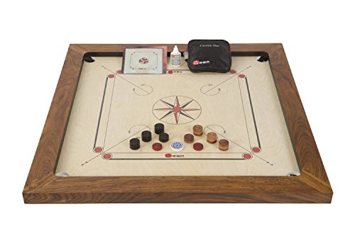 Uber Games Carrom Game Board Set - Championship Edition