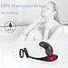 Anal Sex Toys Prostate Massager -Feelingirl Male Vibrators Penis Ring 9-Vibration Mode Wireless Remote Control Vibrator Rechargeable Waterproof P-spot Vibrating for Men and Couples.