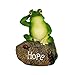 CoolPlus Frog Garden Decor Statue, Outdoor Lawn Ornaments and Figurines, Yard Decorations Art, Perfect for Patio Balcony Flower Stand Rack Indoor Desk. A Set of 3, [Original Design & Genuine Products]