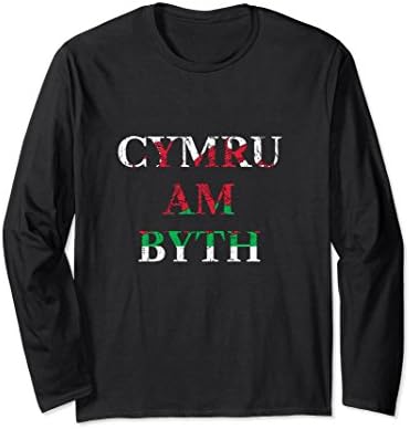 Unisex Cymru Am Byth Welsh Dragon - Wales Distressed Shirt XL: Black