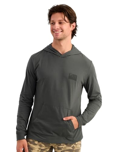HUK Mens Short Sleeve Performance Tee, Fishing T-Shirt for Men, Huk and Bars -…