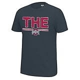 J America NCAA Men's Ohio State Buckeyes University Staple Tee, Medium, Charcoal Heather