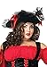 Leg Avenue Women's Plus Size Vixen Pirate Wench with Velvet Double lace up Corset Dress, Red/black, 3X/ 4X