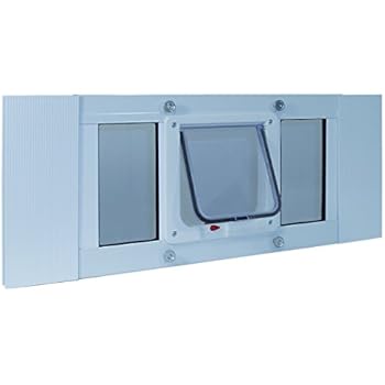 Aluminum Sash Window Pet Door - Cat Flap - 19