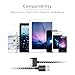 Go Beyond (TM) 6 Feet 30 Pin Nylon Braided Premium USB Charging Data Sync Cable for Apple iPod, iPhone, and iPad (6FT Black Nylon Cable)