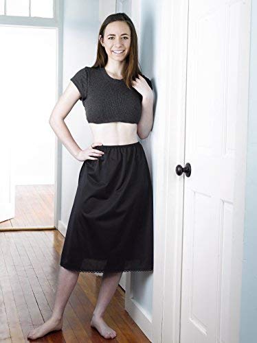 thumbnail image 2 of Valair Classic Short And Long Half Slip Skirt For Ladies And Girls Slight Flair Anti Static Ranges 14 To 34 Length 2 of 10