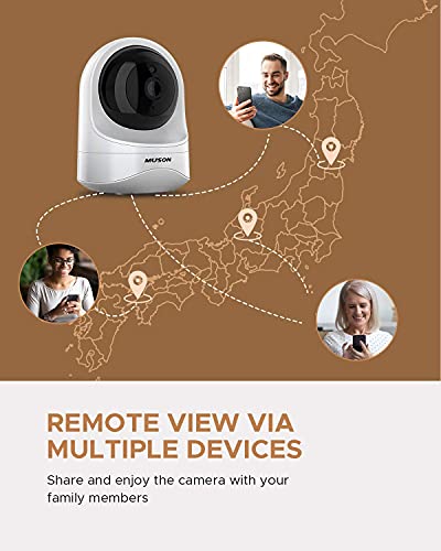 HD Überwachungskamera Innen, 1080P WLAN IP Kamera mit Nachtsicht, 2-Wege-Audio, Heimkamera mit Bewegungssensor für Haustier/Baby/Ältere