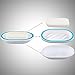 Bligli Soap Dish Shower Soap Box,Soap Case Holder Drain Bathroom Kitchen Sinks,Keep Soap Dry Clean,2Pack(White and Blue)