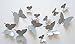 ALLICERE 12Pcs 3D Butterfly Removable Wall Decals DIY Home Decorations Art Decor Wall Stickers Murals for Babys Kids Bedroom Living Room Classroom Office(Color:Gray)