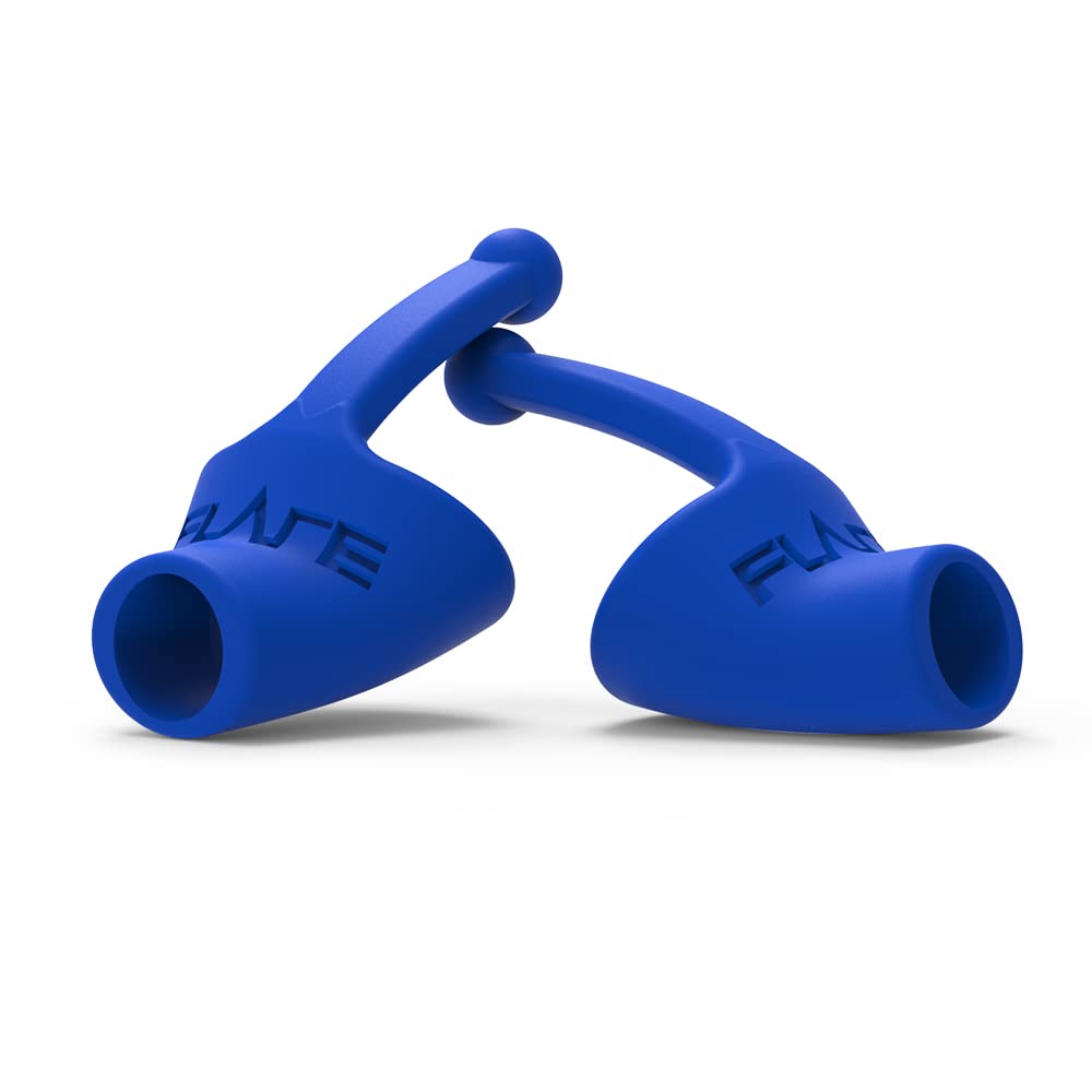 Flare Calmer Kids Earplugs for Noise Sensitivity | Reusable Silicone Ear Plugs for Kids | No Noise Reduction or Muffling | Comfortable Daily Wear | Blue
