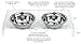 REGIROCK Contempo Creatures Cat and Dog Bowls | Easy to Clean Acrylic Stand Helps with Messy Pets