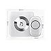 Wireless Doorbell Operating At Over 500-feet Range with 52 Chimes, 1 Receiver and 2 Remote Transmitter(No Batteries Required for Receiver）